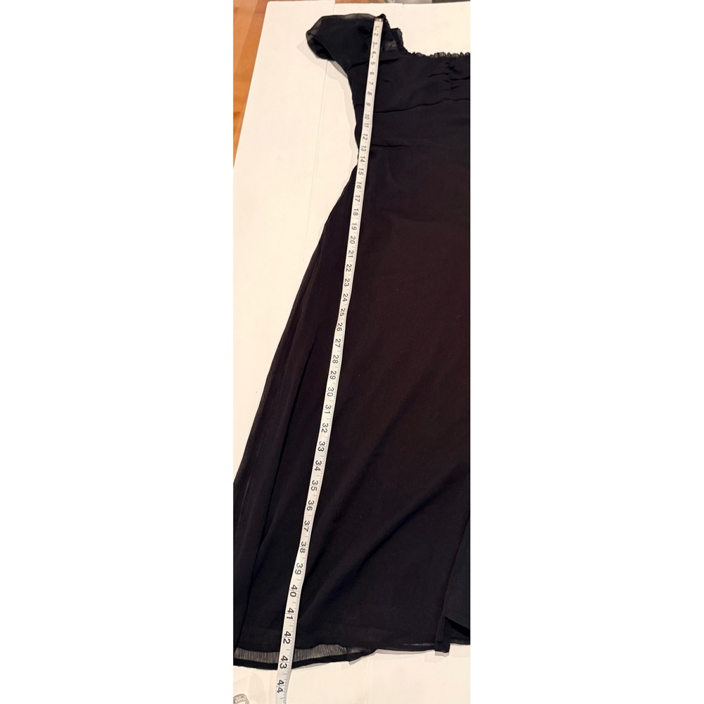 NWT Hollister Black Midi Dress M Slit Goth Whimsigoth Witchy Dark Academia - Picture 10 of 12